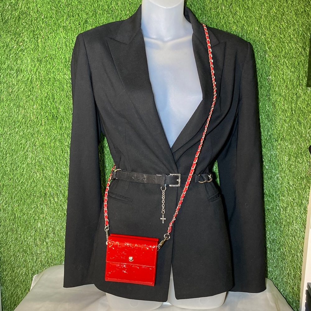 ❤️ Christian Dior Patent Leather Wallet On Chain - Picture 3 of 17